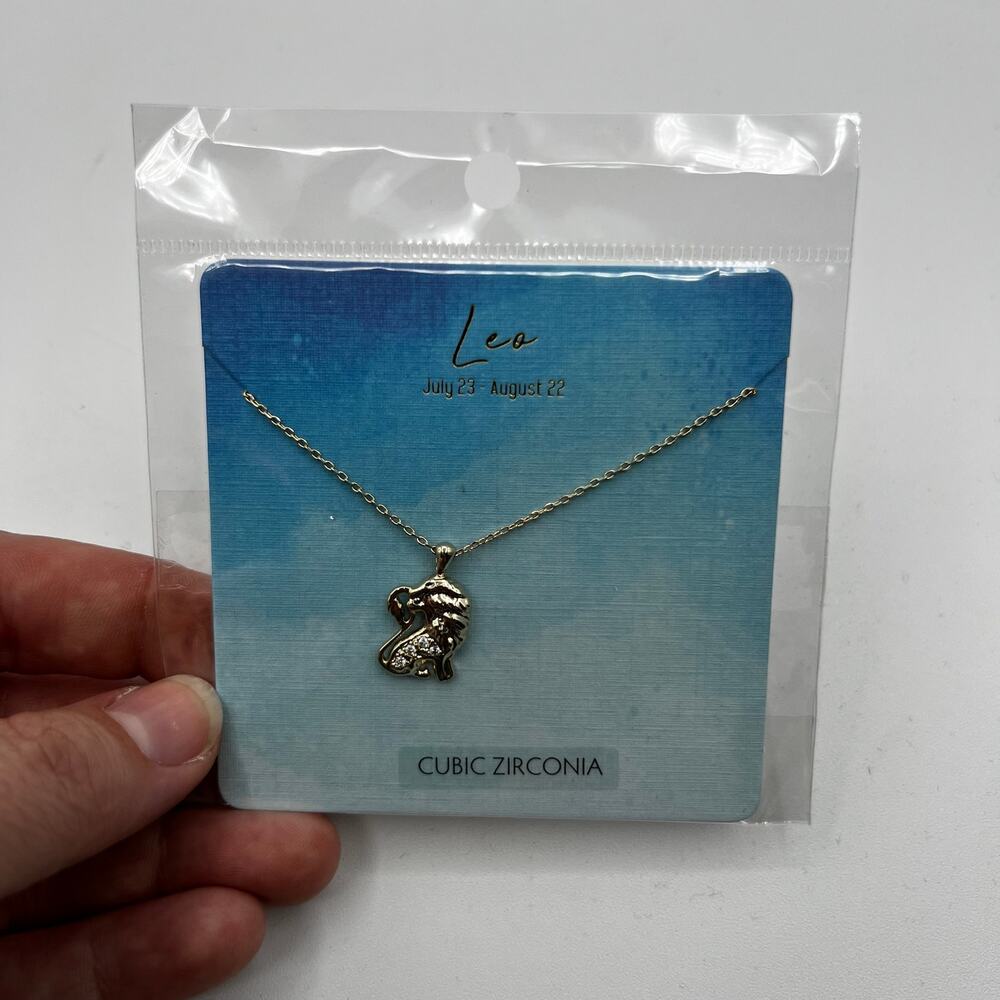 Francesca's Leo Lion Zodiac Cubic Zirconia Necklace